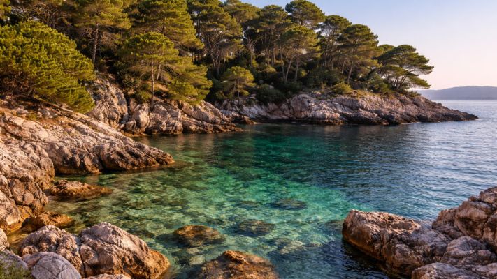 Cathy beach on Koločep by Dubrovnik